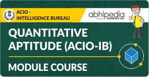 "Qunatitative Aptitude (ACIO-IB)"