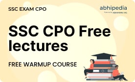 "SSC CPO Free lectures"