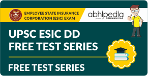 "UPSC ESIC DD Free Test Series"