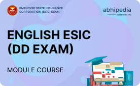 "English ESIC ( DD Exam)"