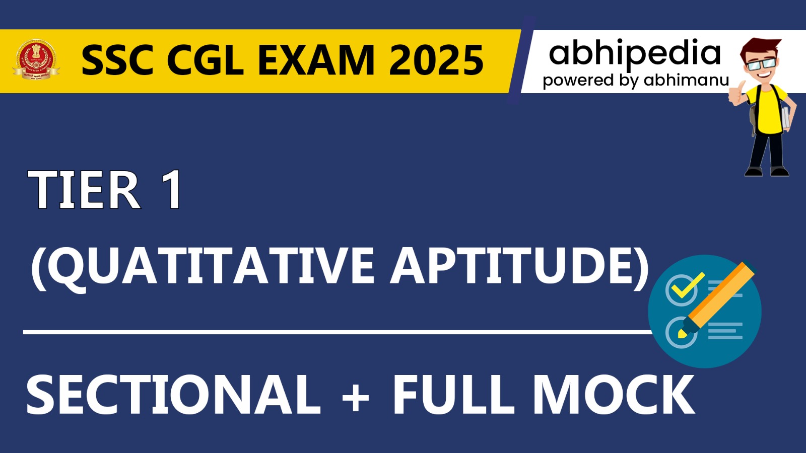 "SSC CGL Tier 1 (Quantitative Aptitude)"