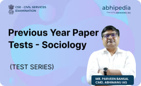 "Previous Year Paper Tests - Sociology"