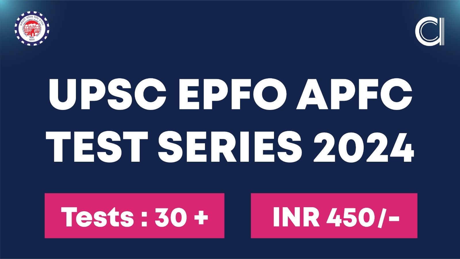 UPSC EPFO APFC Mock Test 2024 Series.