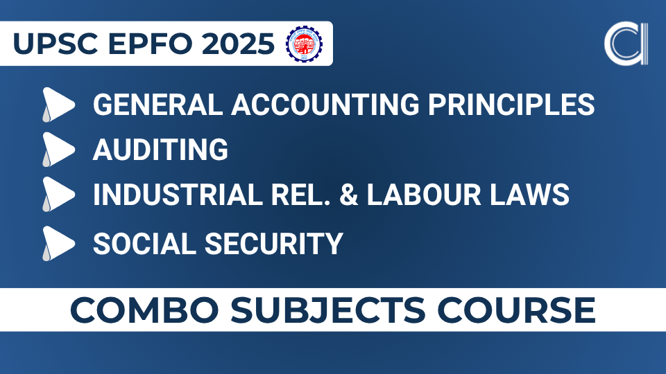 "Combo of GAP, Industrial Rel. & Labour Laws, Auditing and Social Security for EPFO"