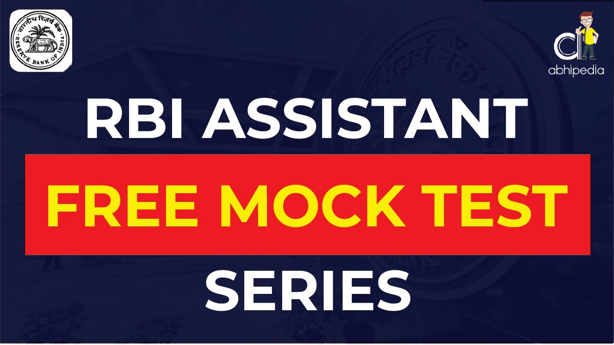 "RBI Assistant Prelims Test Series"