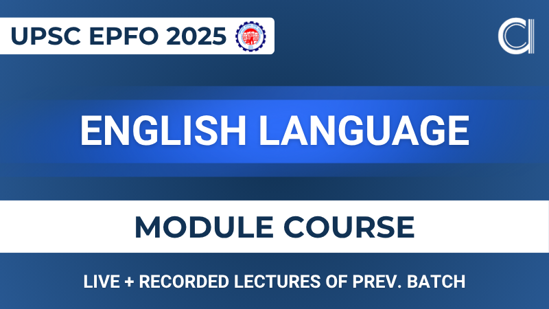 "English Language for UPSC EPFO 2025"