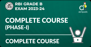 "RBI Grade B 2024 | Phase 1 Complete Course"