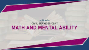 "Mental Ability and Numeracy (CSAT)"