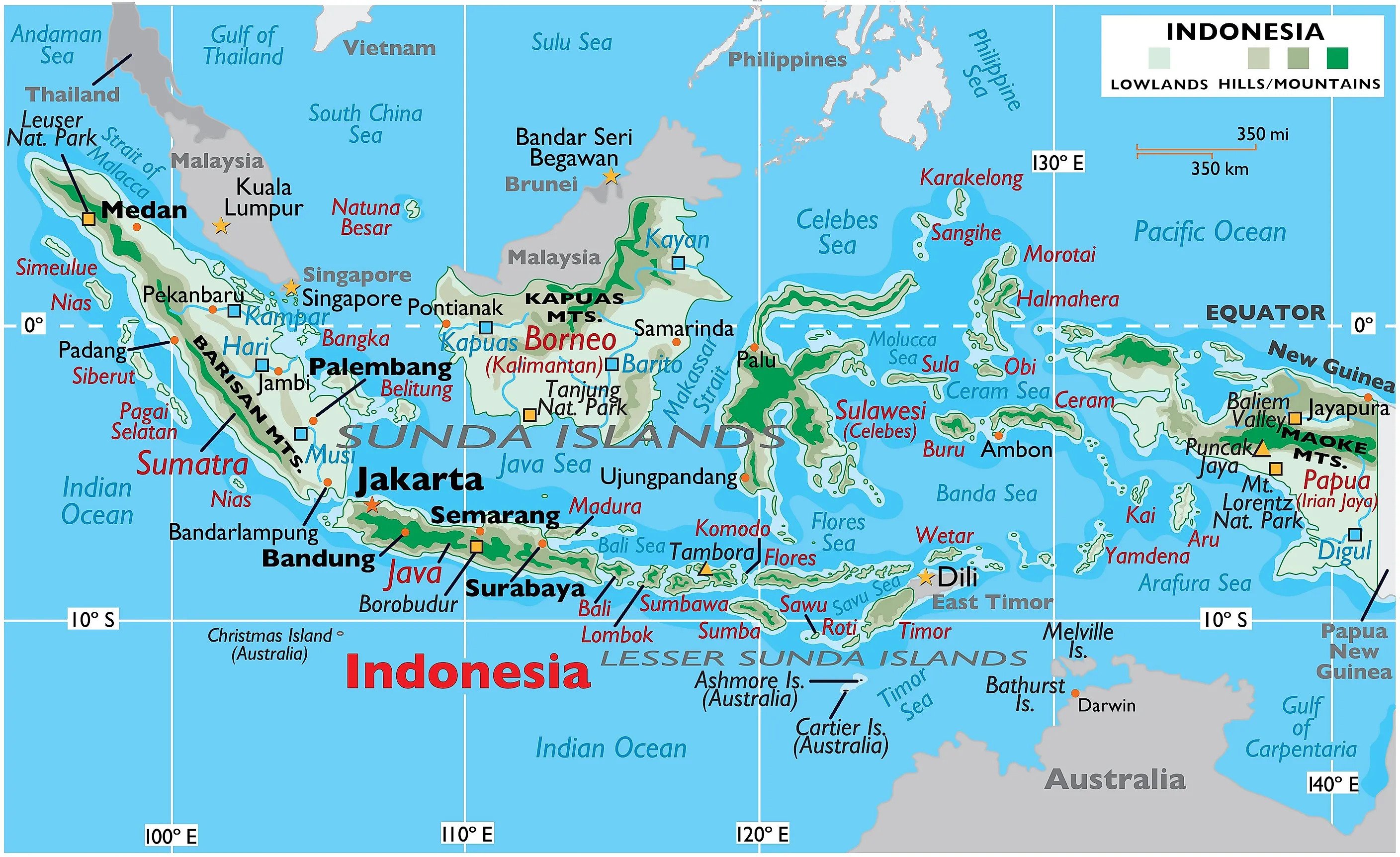 Map of Indonesia
