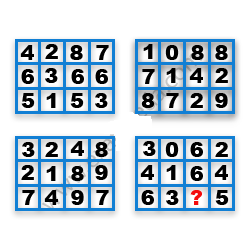 Missing Number Finding mcq question image