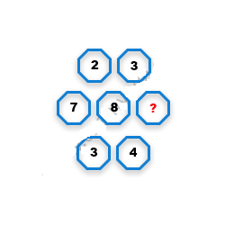 Missing Number Finding mcq question image