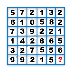 Missing Number Finding mcq question image